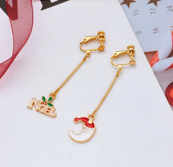 Christmas Clip on Earrings