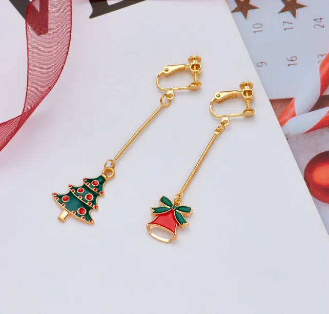 Christmas Clip on Earrings