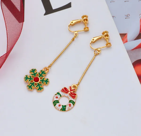 Christmas Clip on Earrings