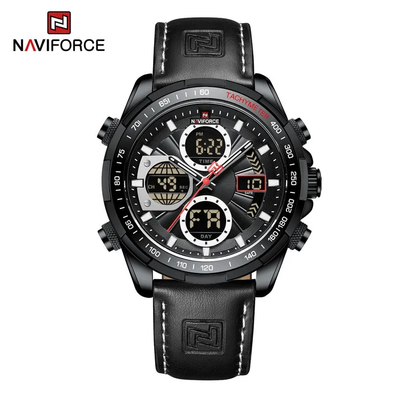 Chronograph sports wristwatch alarm clock