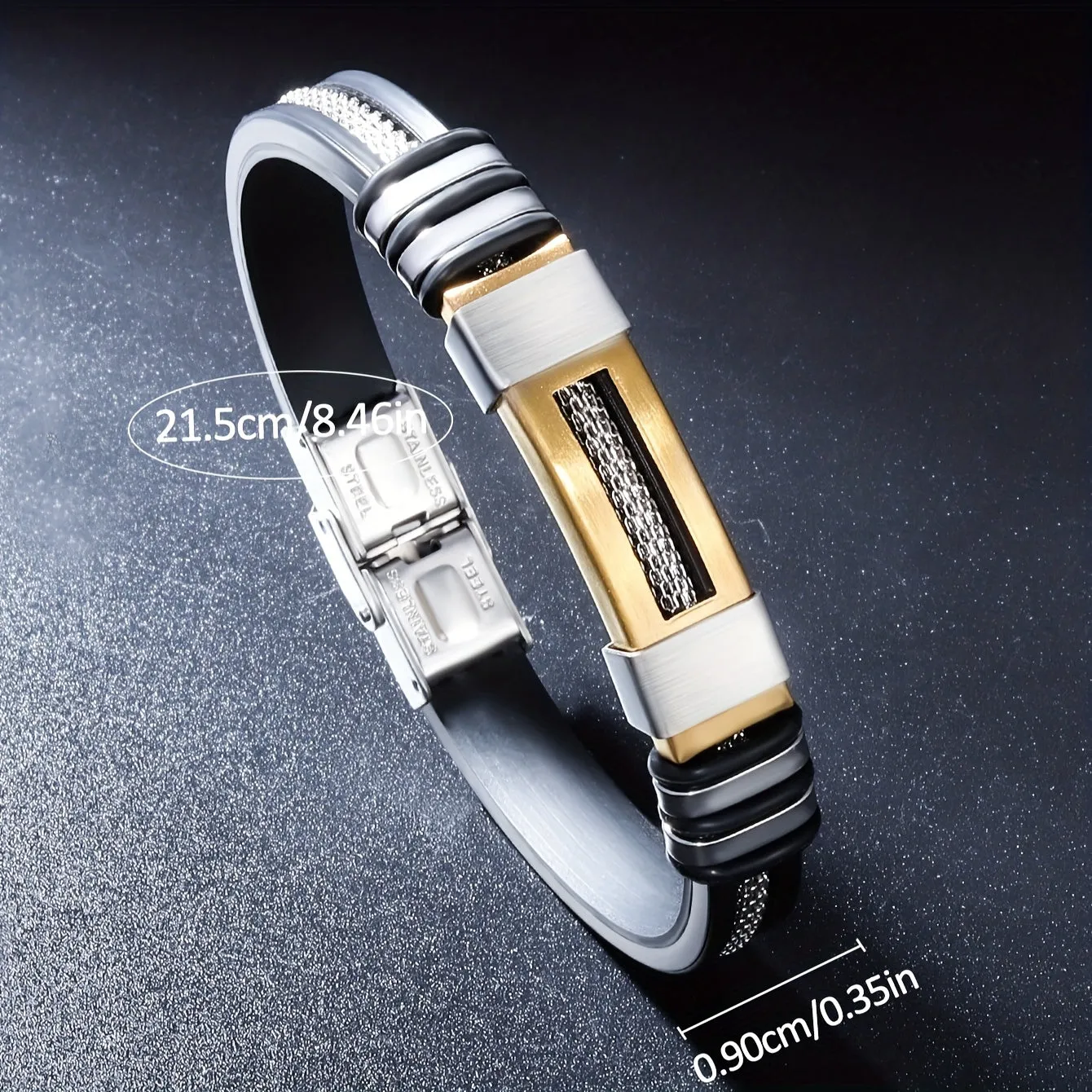 Classy Mens WatchBracelet Trio Set