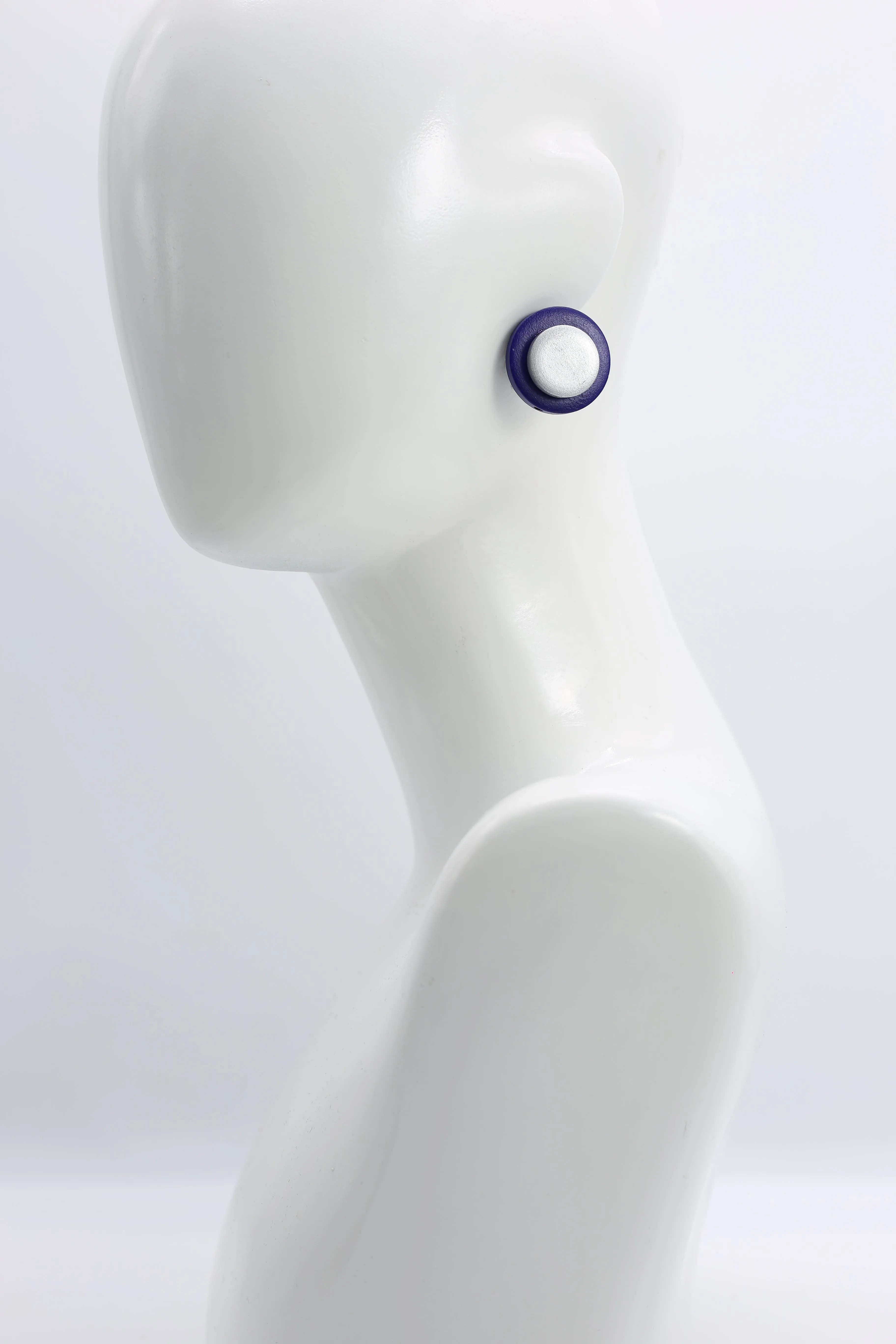 Clip-on Round Earrings - 2 Layers