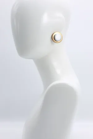 Clip-on Round Earrings - 2 Layers
