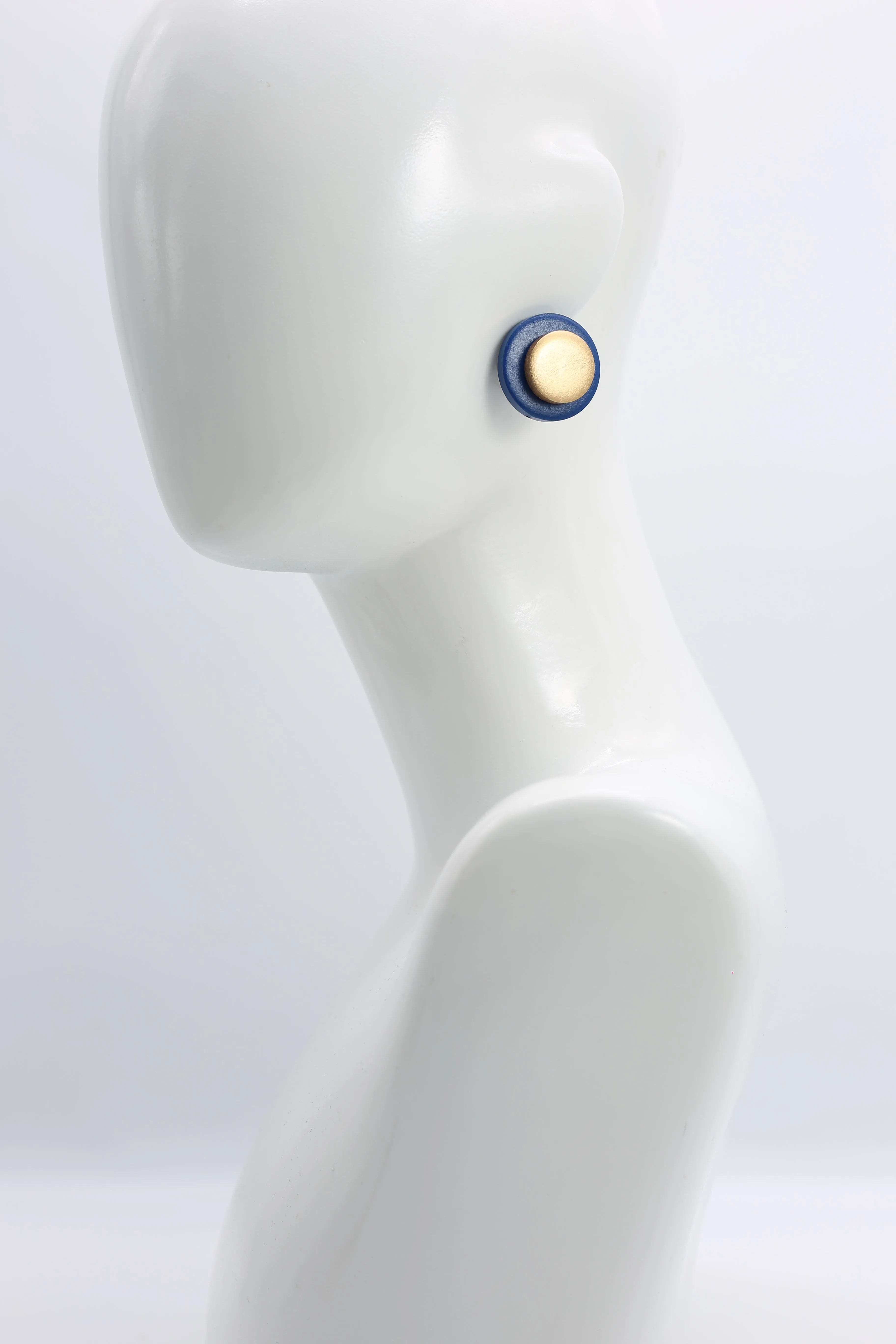 Clip-on Round Earrings - 2 Layers
