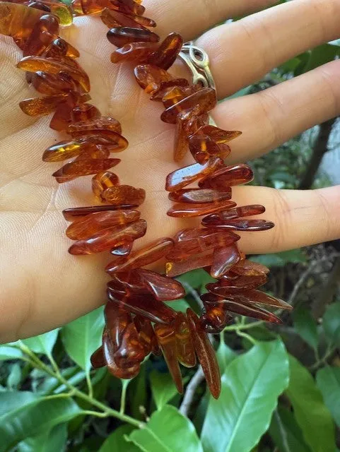 Cognac Amber necklace