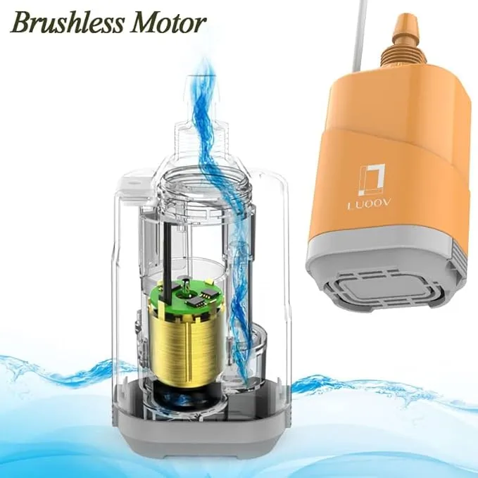 COSWE Portable Camping Shower, Outdoor Camp Pump with Rechargeable 4400mAH Battery and 130LM Led Lighting Device for Camping Hiking Outdoor Beach Garden