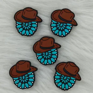 Cowboy hats Silicone Focal  Beads Wholesale