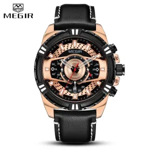 Creative MEGIR Watch Men Fashion Sports Watches Top Brand Men Waterproof Quartz Wristwatch Calendar Male Clock Relogio Masculino