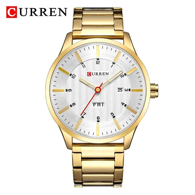 CURREN Watch Men Blue Luxury Quartz Steel Mens Watches Top Brand Chronograph Waterproof Sports Clock Men&#39;s Watch erkek kol saati