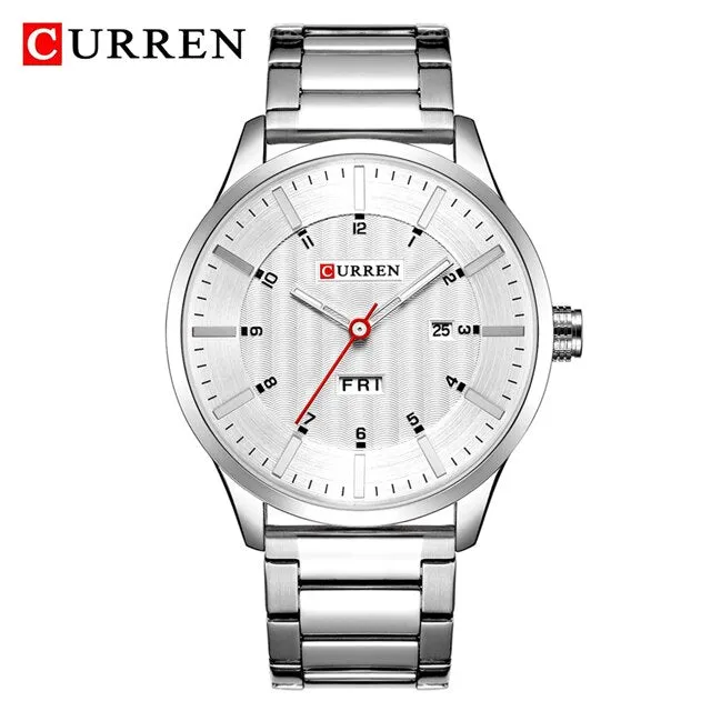 CURREN Watch Men Blue Luxury Quartz Steel Mens Watches Top Brand Chronograph Waterproof Sports Clock Men&#39;s Watch erkek kol saati