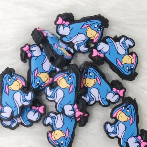 Cute donkey Silicone Focal Beads Wholesale, character focal beads