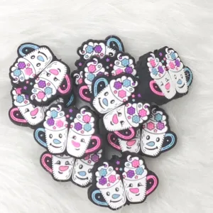 Cute ice cream focal, drink food silicone focal beads