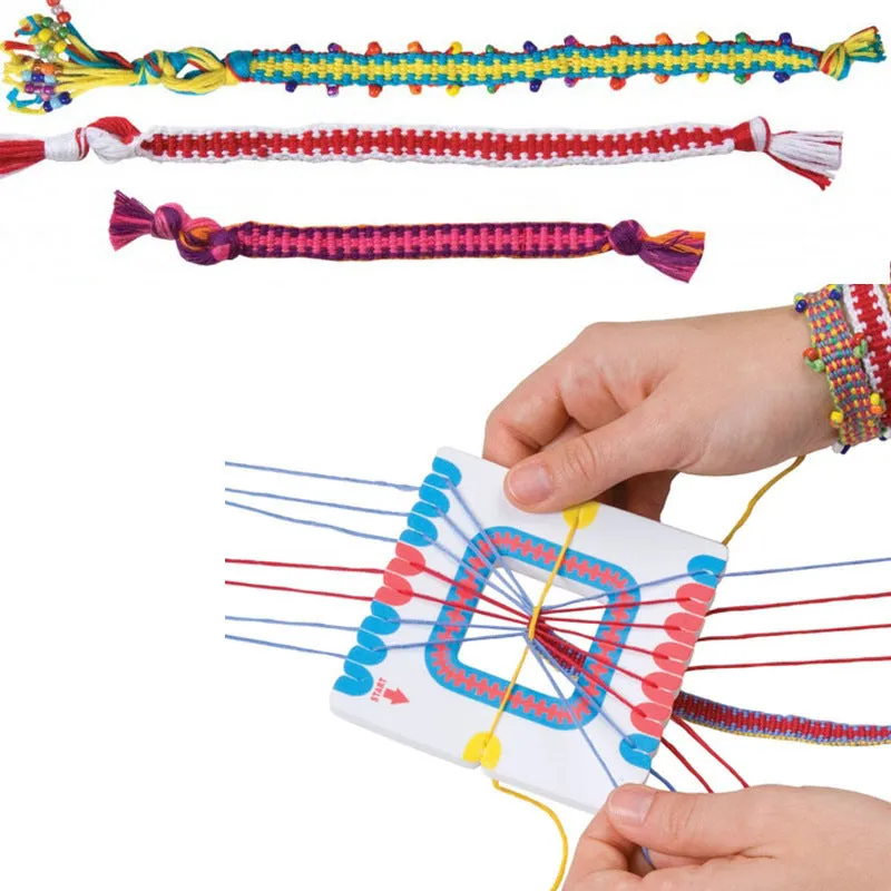 DIY Girls Colorful Seed Beads Needlework Weaving Crafts Bracelet Set