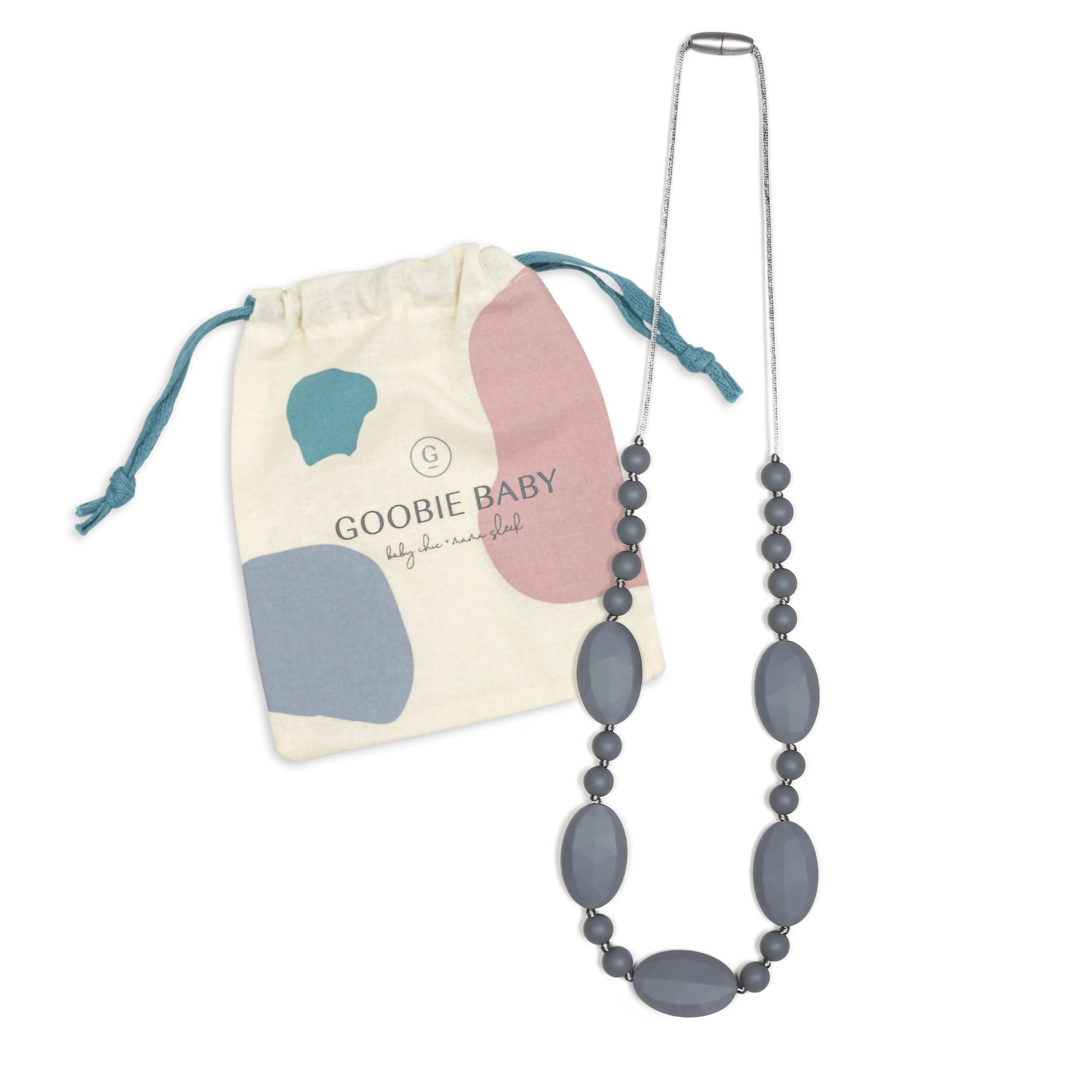 Emma Teething Necklace - Gray