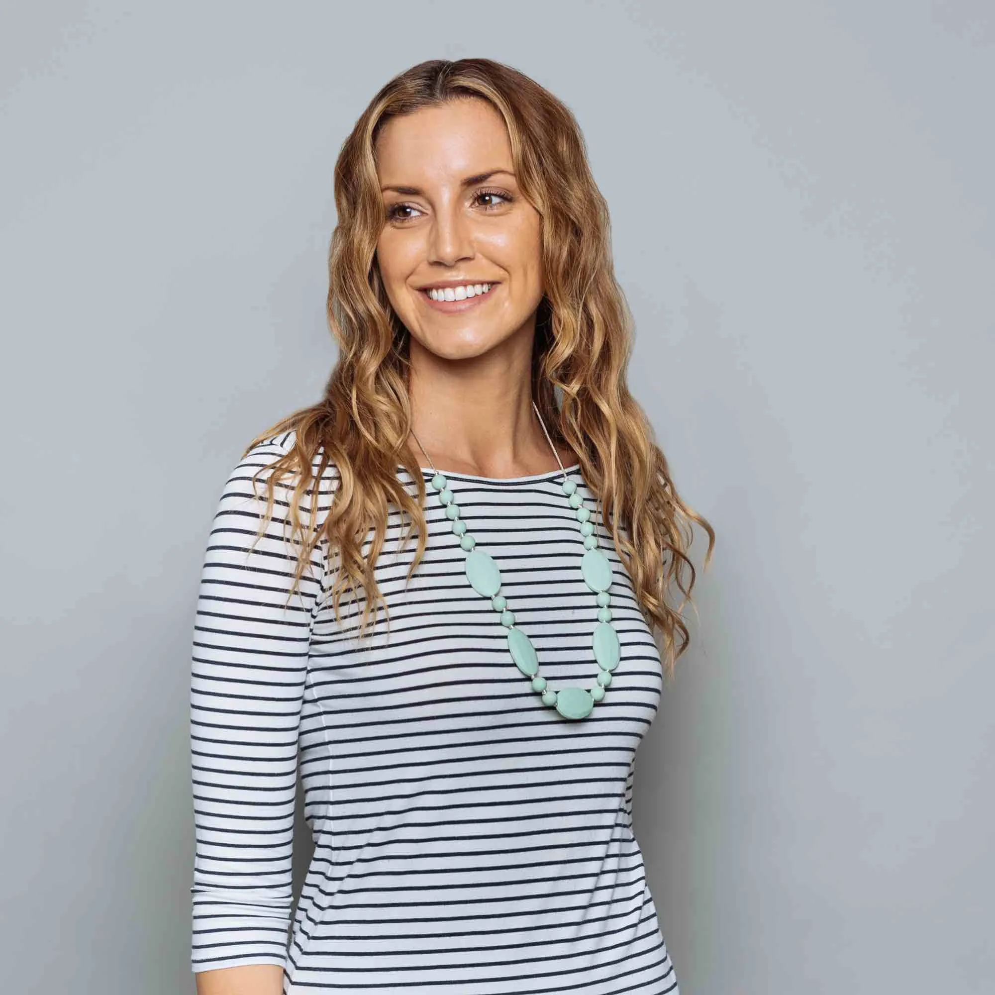 Emma Teething Necklace - Mint