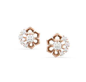 Enya Flower Diamond Studs