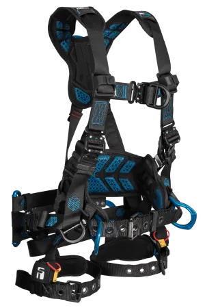 FallTech 8048 Carbon FT-One™ 6D Tower Climber Full Body Harness, Tongue Buckle Leg Adjustments