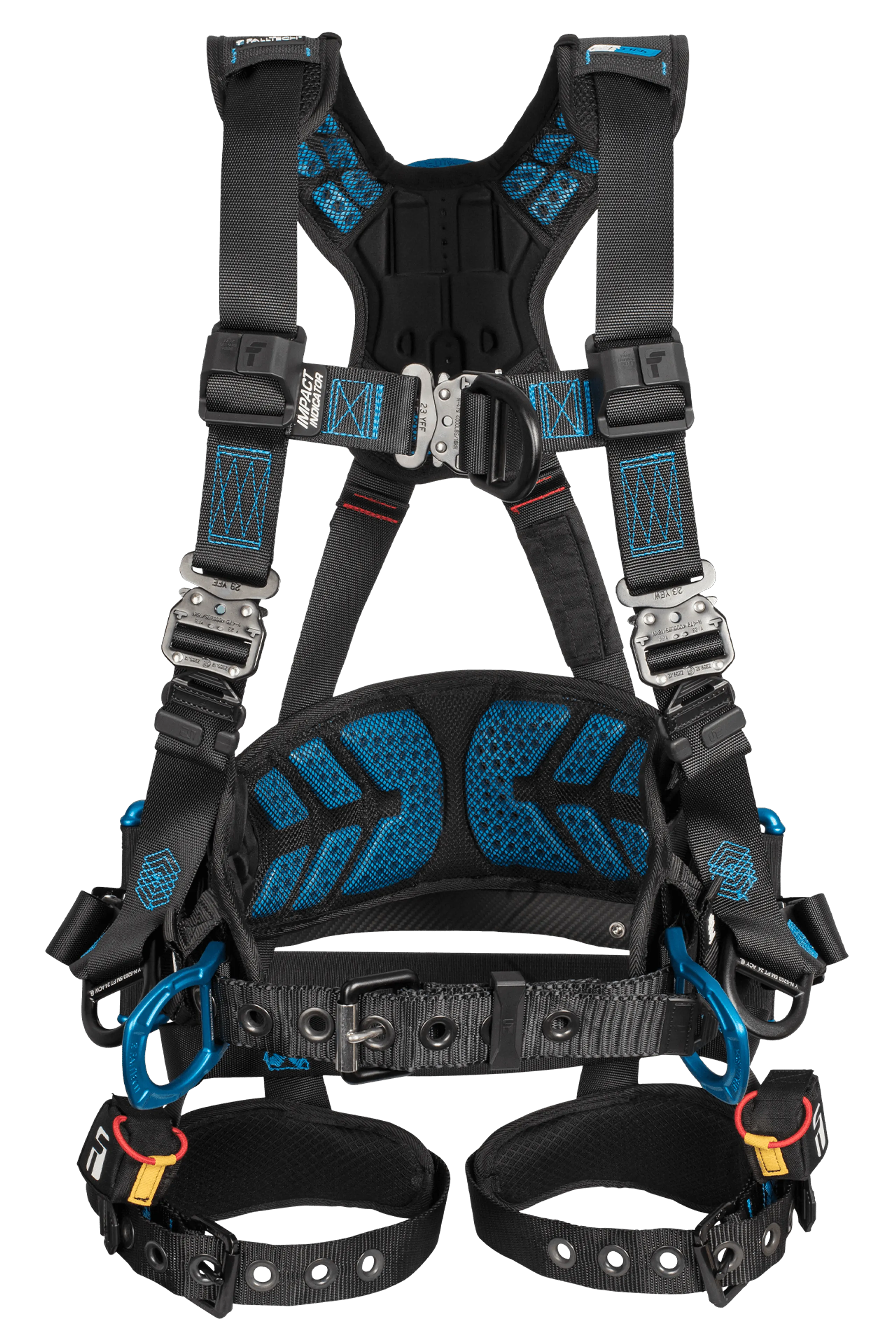 FallTech 8048 Carbon FT-One™ 6D Tower Climber Full Body Harness, Tongue Buckle Leg Adjustments