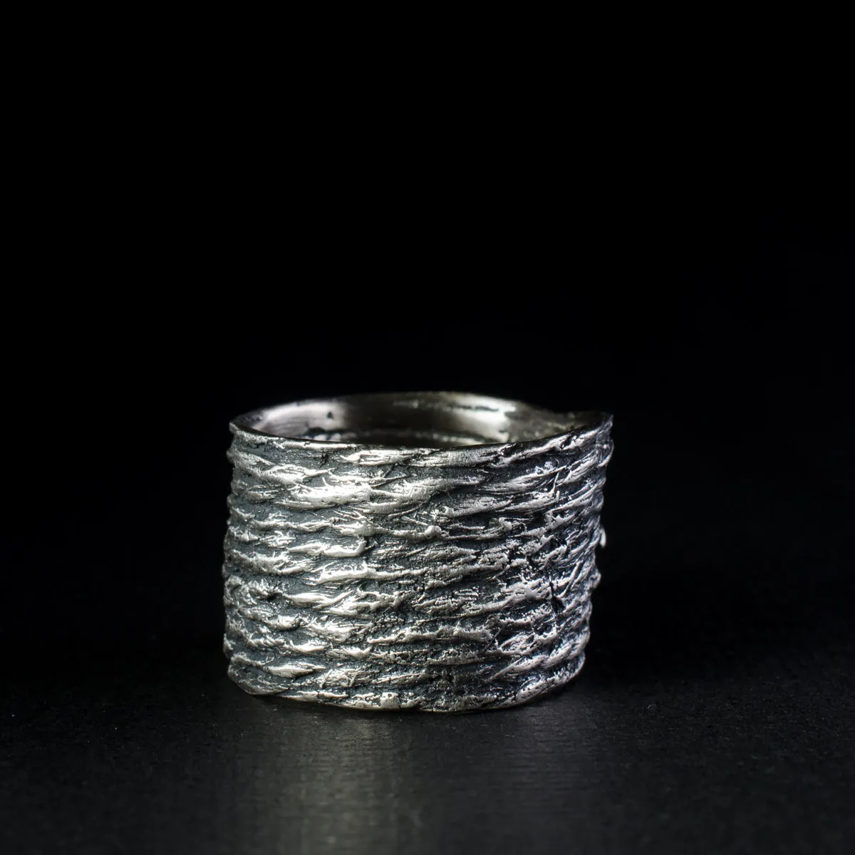 Forget Me Not Knot Fiber Ring