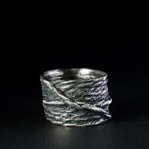 Forget Me Not Knot Fiber Ring
