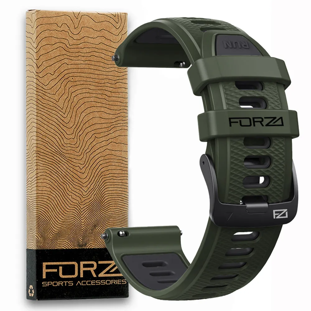 FORZA Elite 22mm Quick Release Two-Tone Strap for Garmin