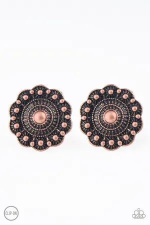 Foxy Flower Gardens Copper Paparazzi Clip-On Earrings