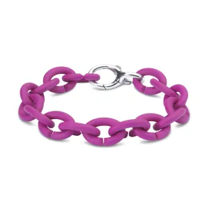 Fuchsia Silver Bracelet