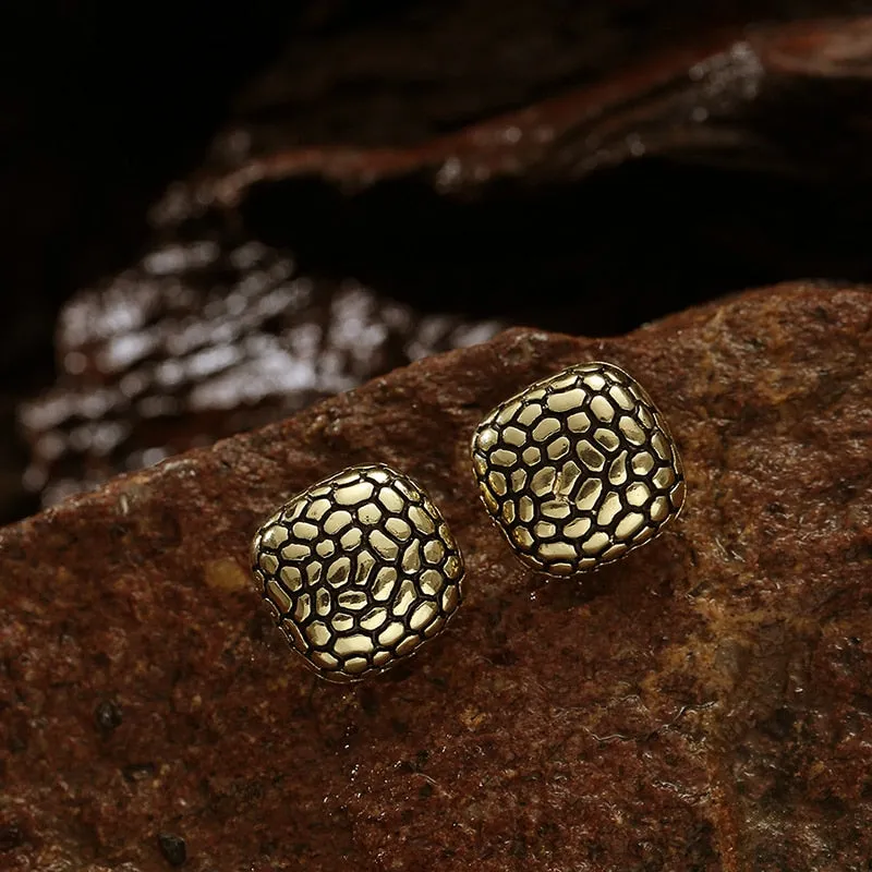 Geometric Square Clip on Earrings