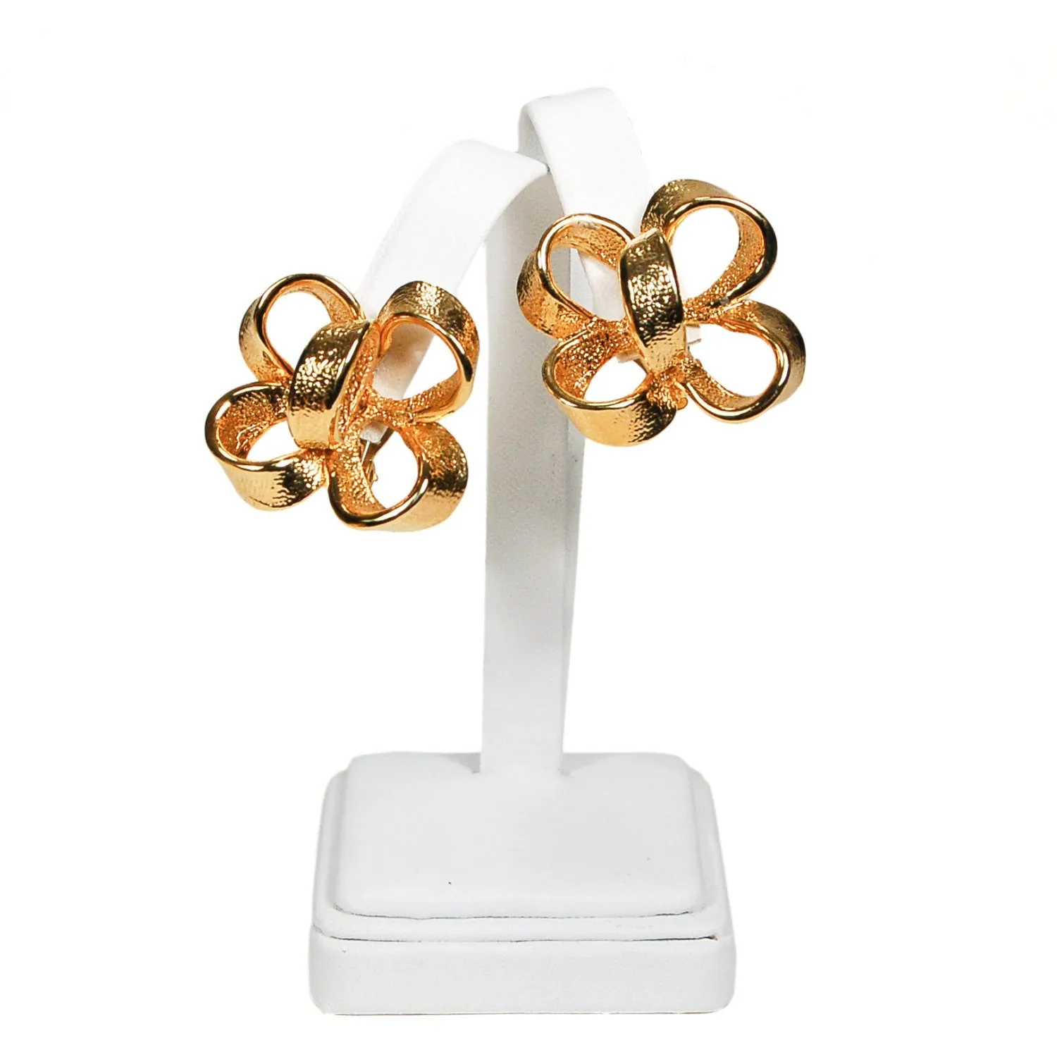 Gold Ribbon Earrings