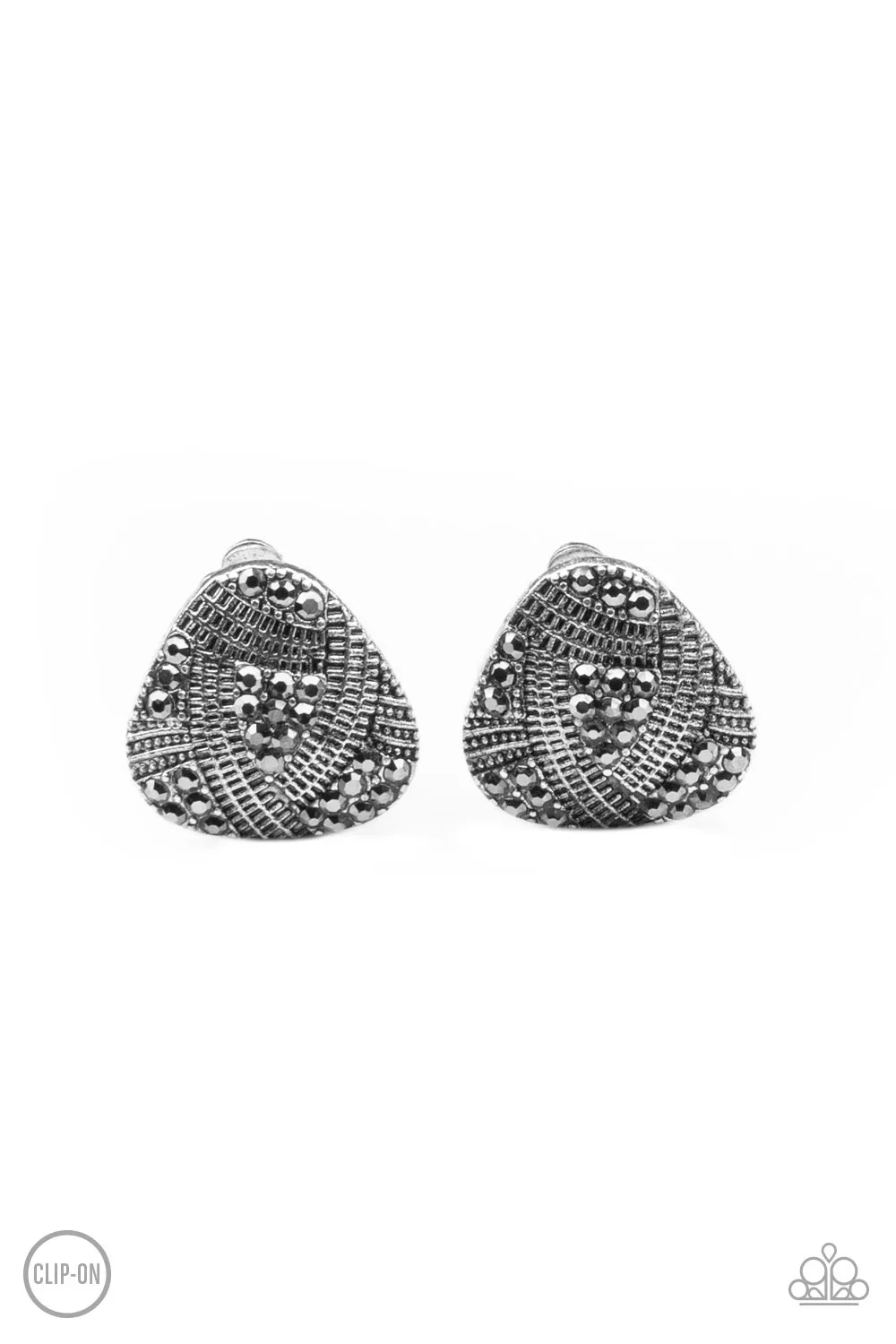 Gorgeously Galleria - Silver Clip-On Earring