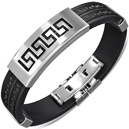 Greek Key Rubber Band