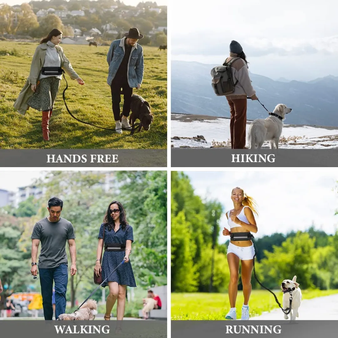 Hands Free Dog Running Waist Leash for Running