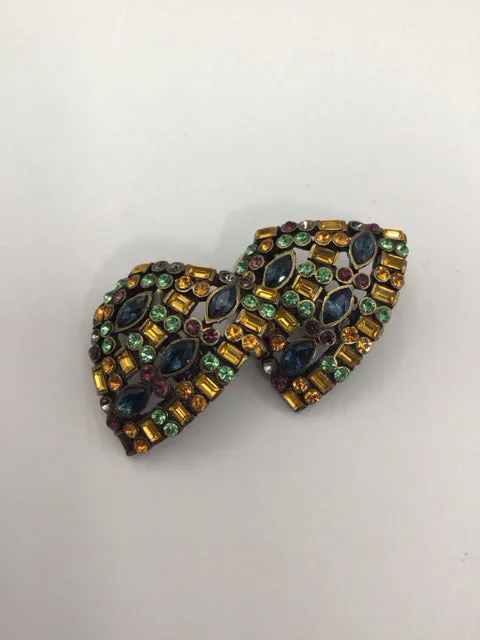 Heidi Daus Crystal Earrings clip-on