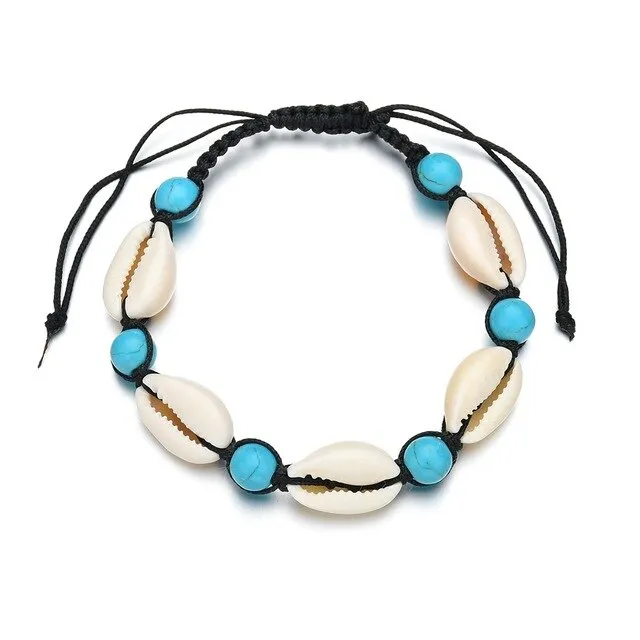 Hfarich 1pc Cowrie shell Bracelet femme Adjustable boho Macrame friendship Real Seashell Bracelet Jewelry Mothers Day Gift