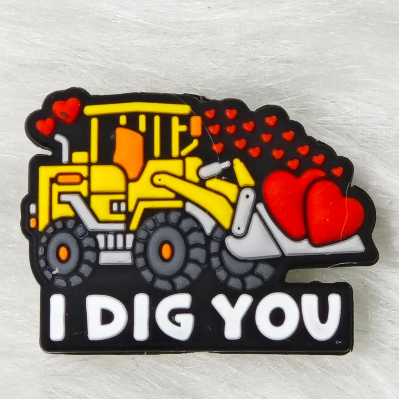 I dig you silicone focal beads  for Valentine's Day