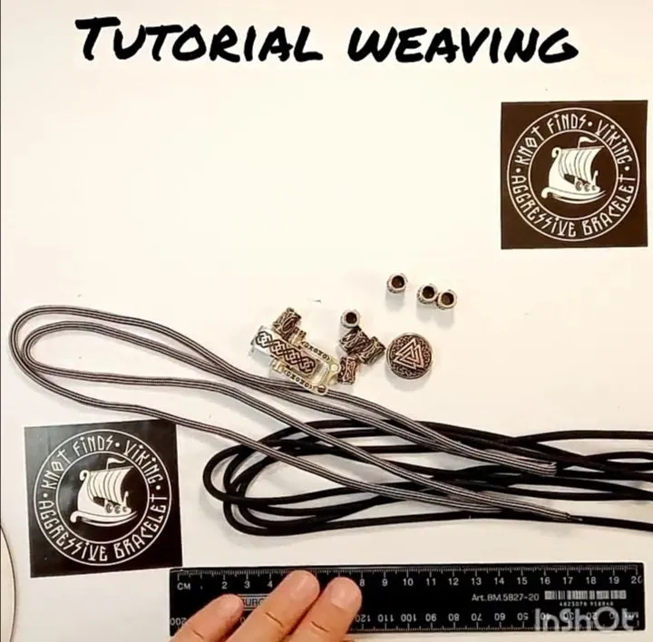 Instructions for creating a bracelet with your own hands. Tutorials weaving for paracord bracelet. Viking jewelry. Celtic knot.