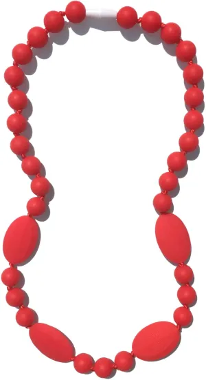 Jaden Silicone Teething Necklace - Apple (Red)
