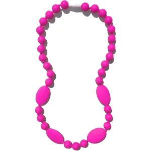 Jaden Silicone Teething Necklace - Flamingo (Magenta)