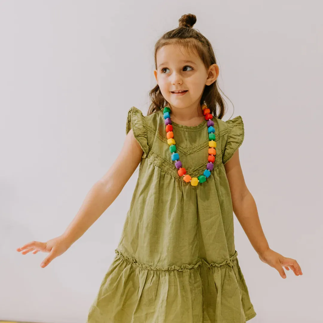 Jellystone Designs Princess & The Pea Necklace - Rainbow