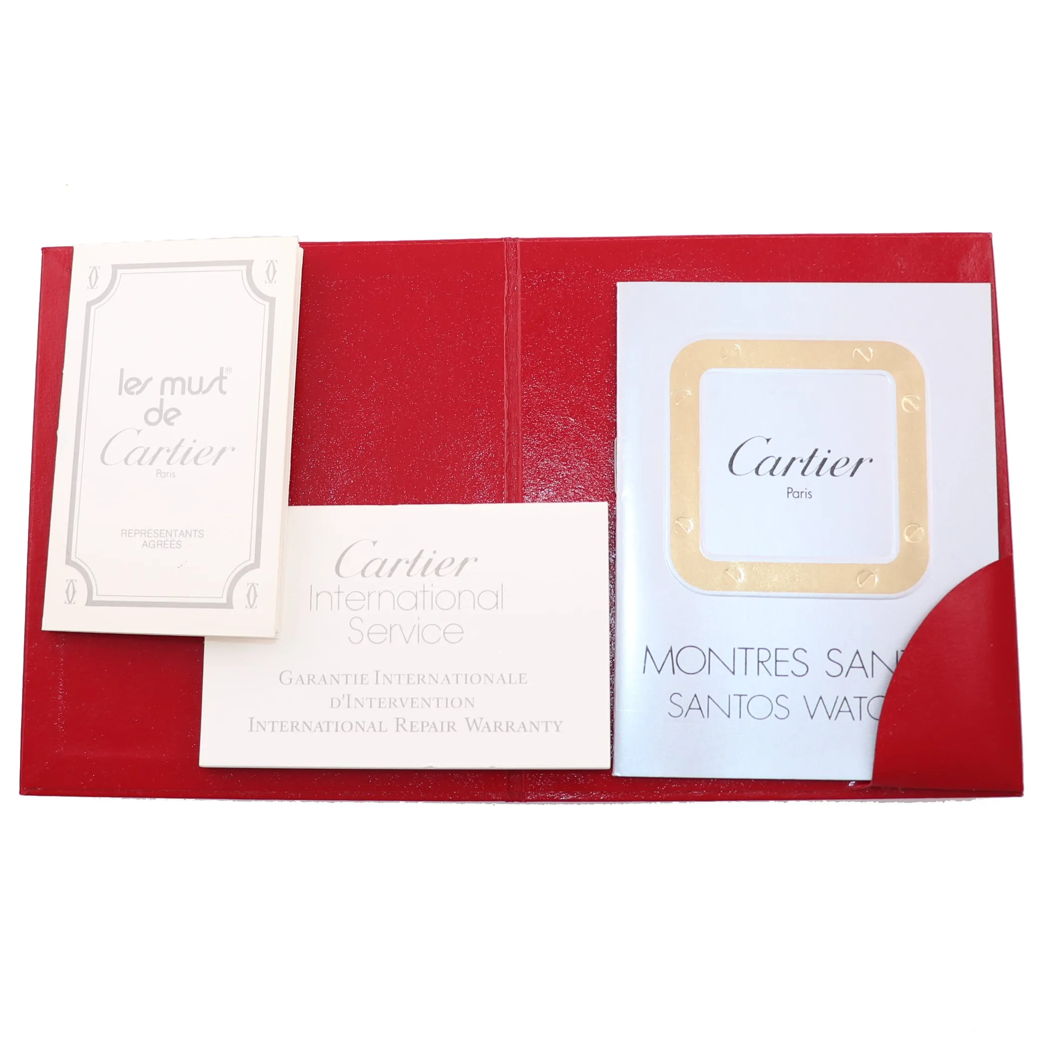 Ladies Cartier Santos Rhonde Steel 18k Gold Two Tone 27mm Quartz Grey Watch