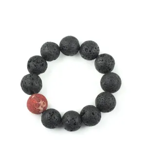 Lava Bracelet - Red Coral