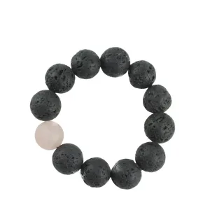 Lava Bracelet - Rose Quartz