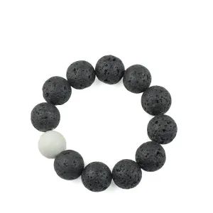 Lava Bracelet - White Coral