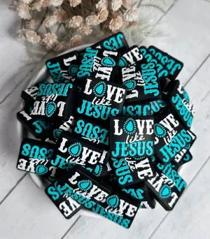 Love Like Jesus Silicone Focal Beads Faithful Silicone Focal Beads