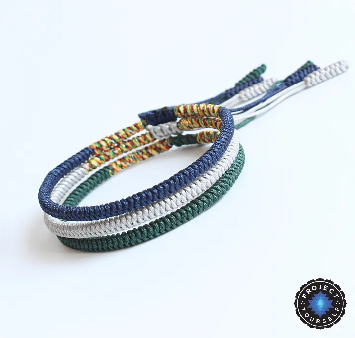 Lucky Handmade Buddhist Knots Serenity Rope Bracelet
