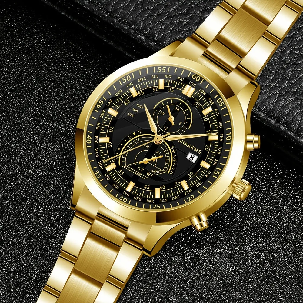 Luxury Mens Steel Quartz Sport Watch