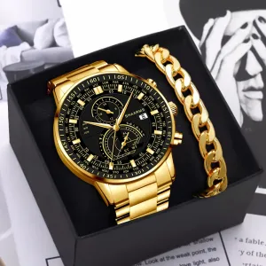 Luxury Mens Steel Quartz Sport Watch