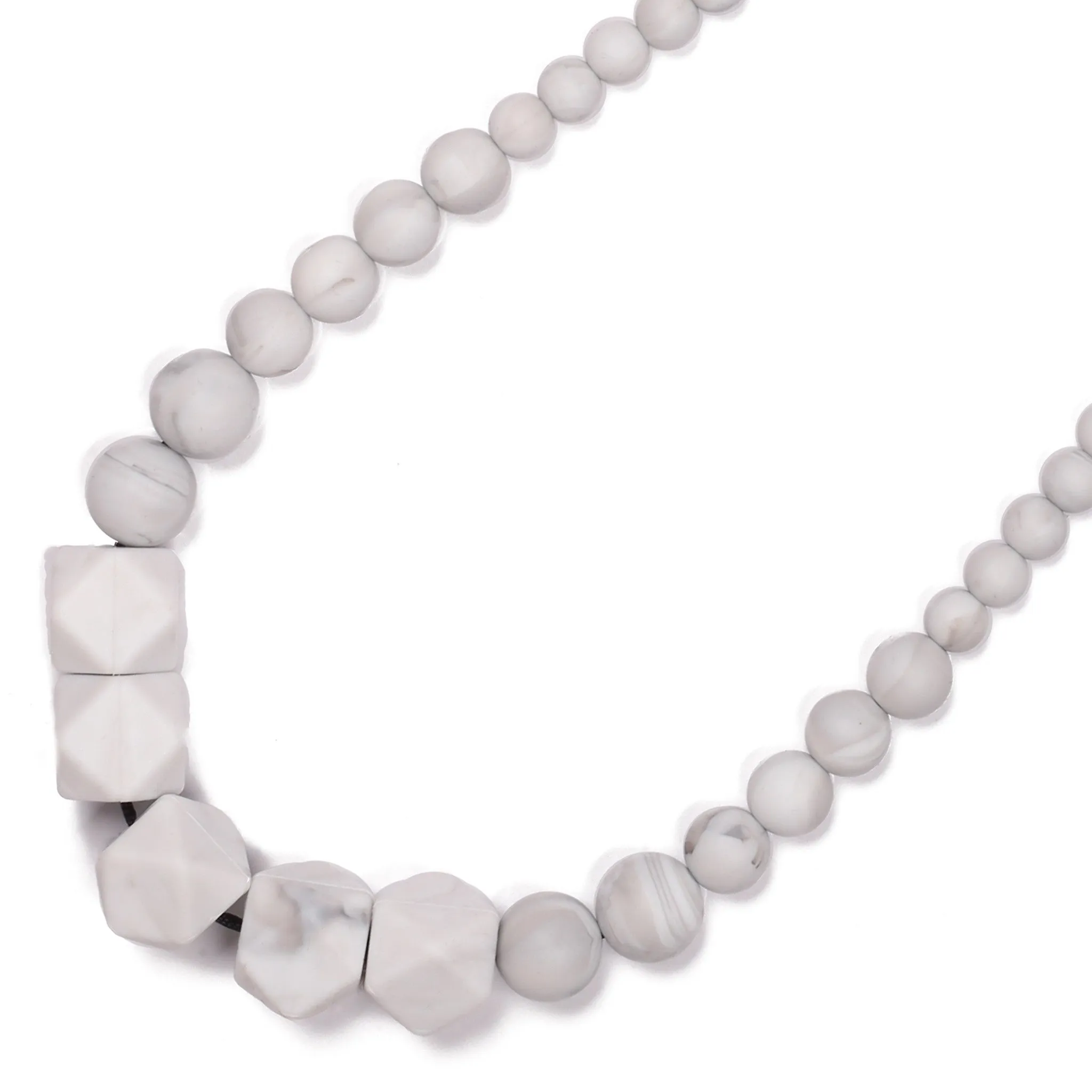 Madison Teething Necklace - Marble