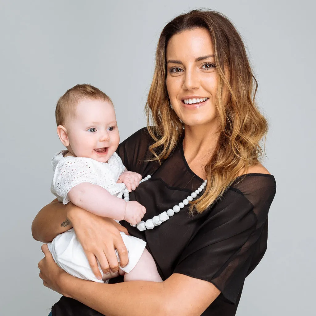 Madison Teething Necklace - Marble