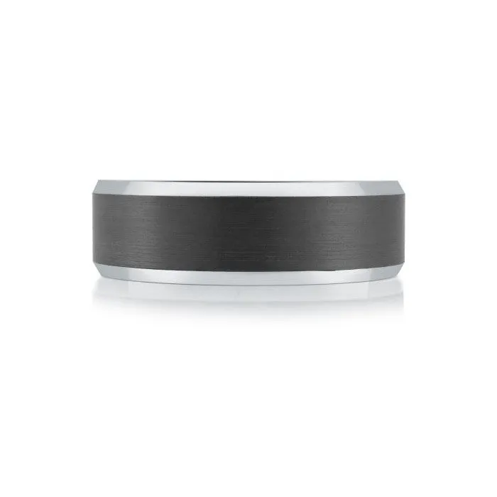 Mardini 14K Gold and Carbon Fiber Mens Band